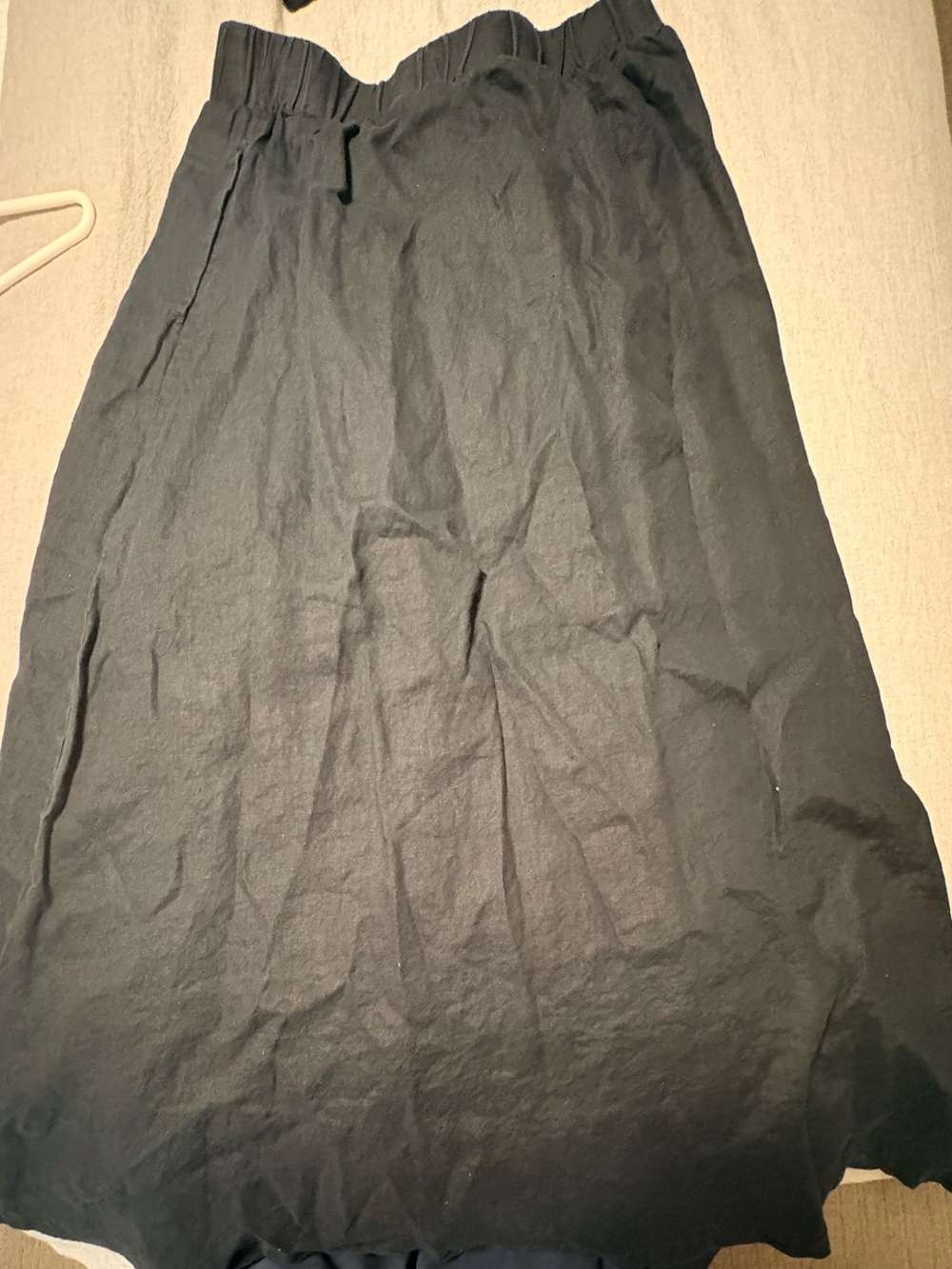 Quince Black Maxi Skirt with Elastic Waist